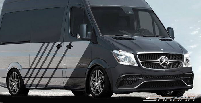 Custom Mercedes Sprinter  Van Front Bumper (2014 - 2018) - $2390.00 (Part #MB-147-FB)